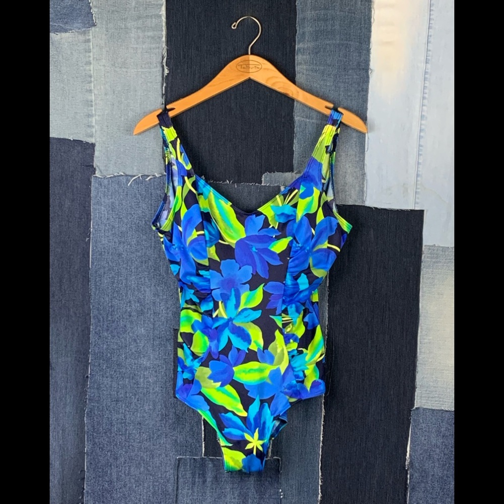 Vintage Floral Swim Suit